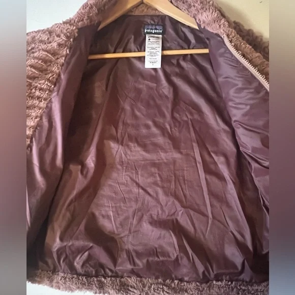 Patagonia Pelage Fleece Wide Collar Outdoor Jacket Faux Fur Size small - Picture 9 of 11